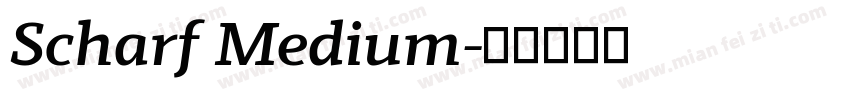 Scharf Medium字体转换
